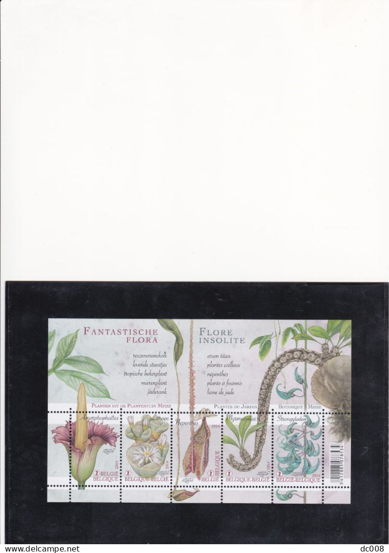 COB BL213 Fantastische Flora-Flore Insolite-2014-MNH-postfris-neuf - 2002-… (€)