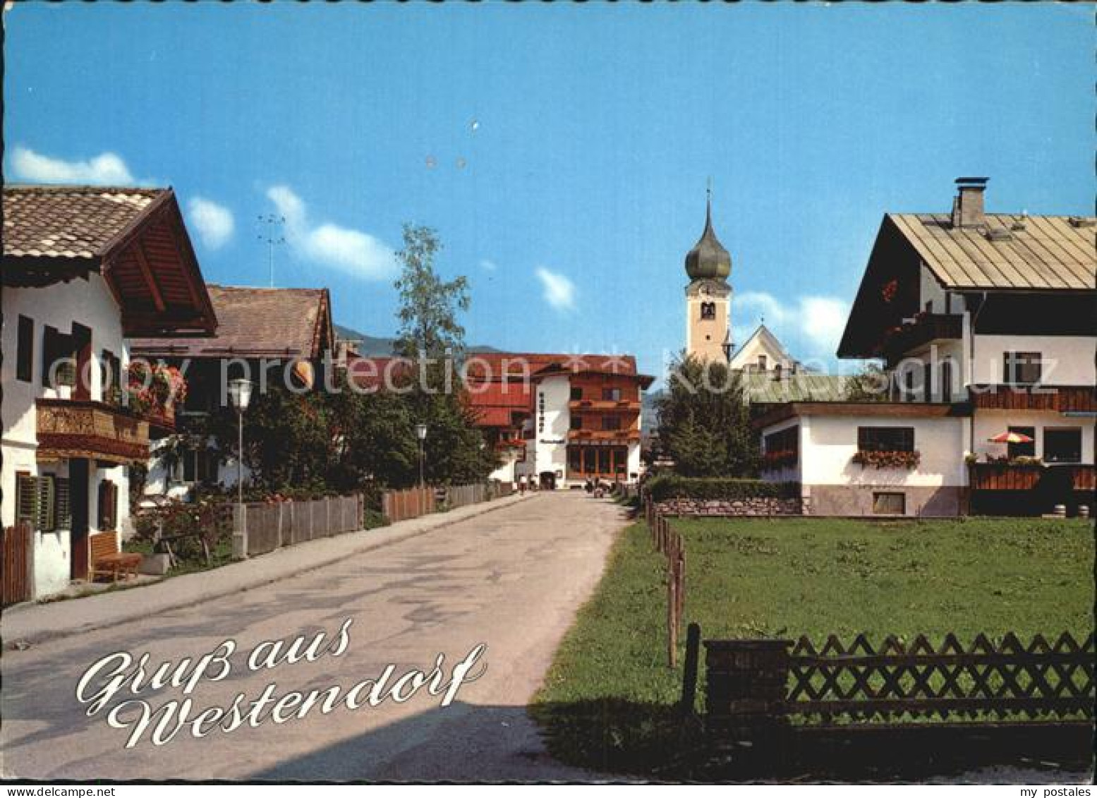 72582423 Westendorf Tirol Dorfpartie Kirche Westendorf - Autres & Non Classés