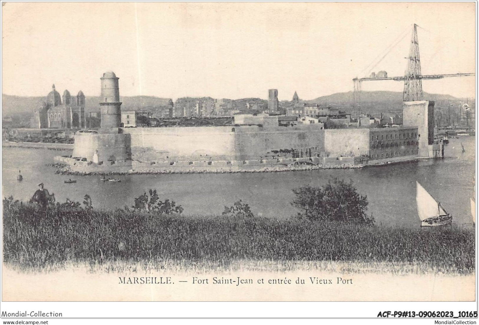 ACFP9-13-0802 - MARSEILLE - Fort Saint Jean Et Entrée Du Vieux Port  - Old Port, Saint Victor, Le Panier