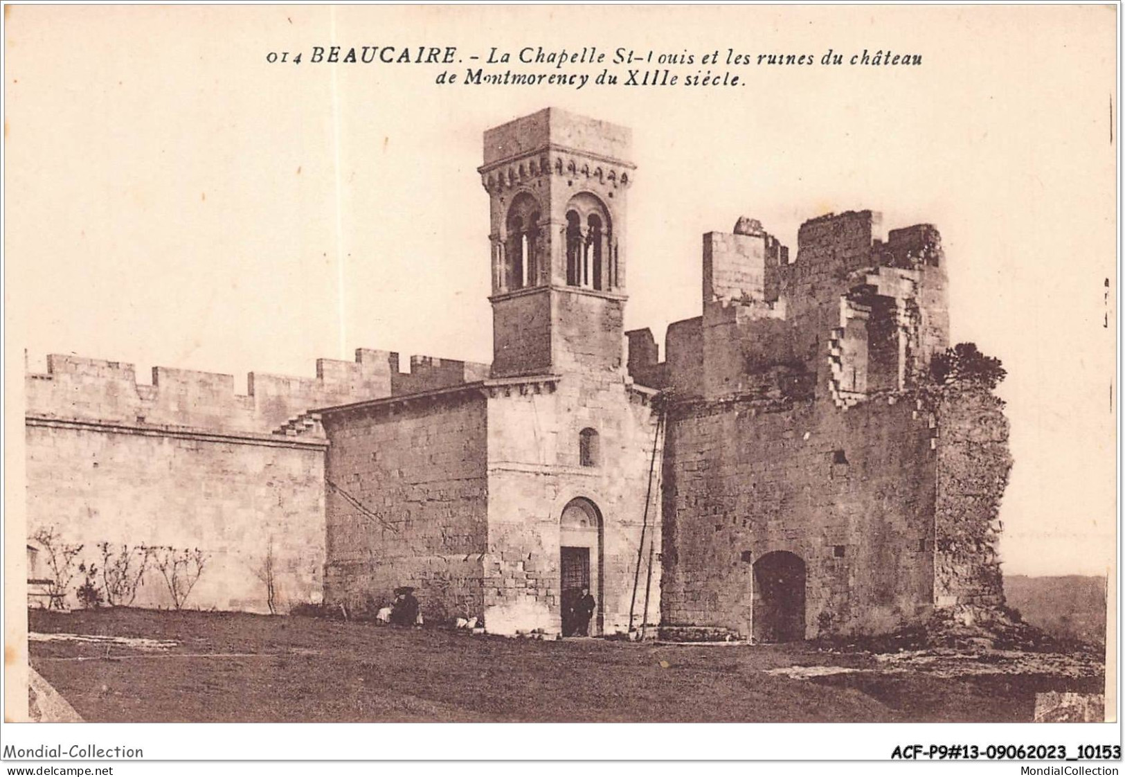 ACFP9-13-0796 - BEAUCAIRE - La Chapelle St Louis Et Les Ruines Du Chateau De Montmorency - Autres & Non Classés