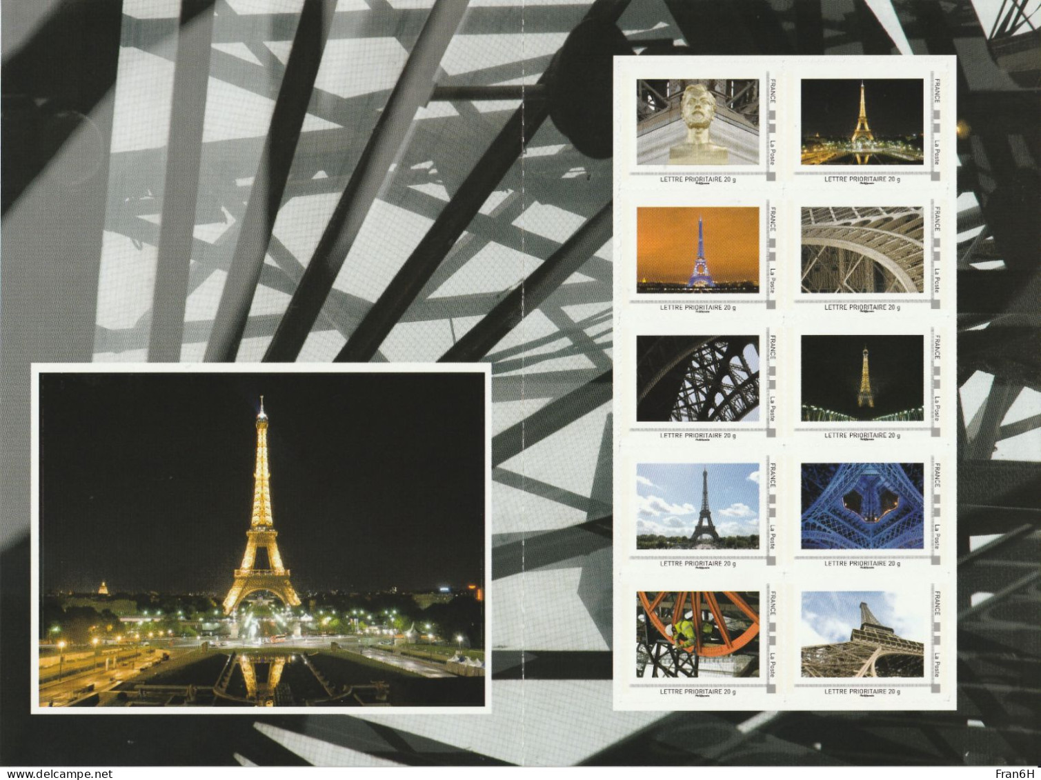 Collector 2009 - Tour Eiffel - 10 Timbres VP - Neuf - Autoadhesif - Autocollant - Collectors