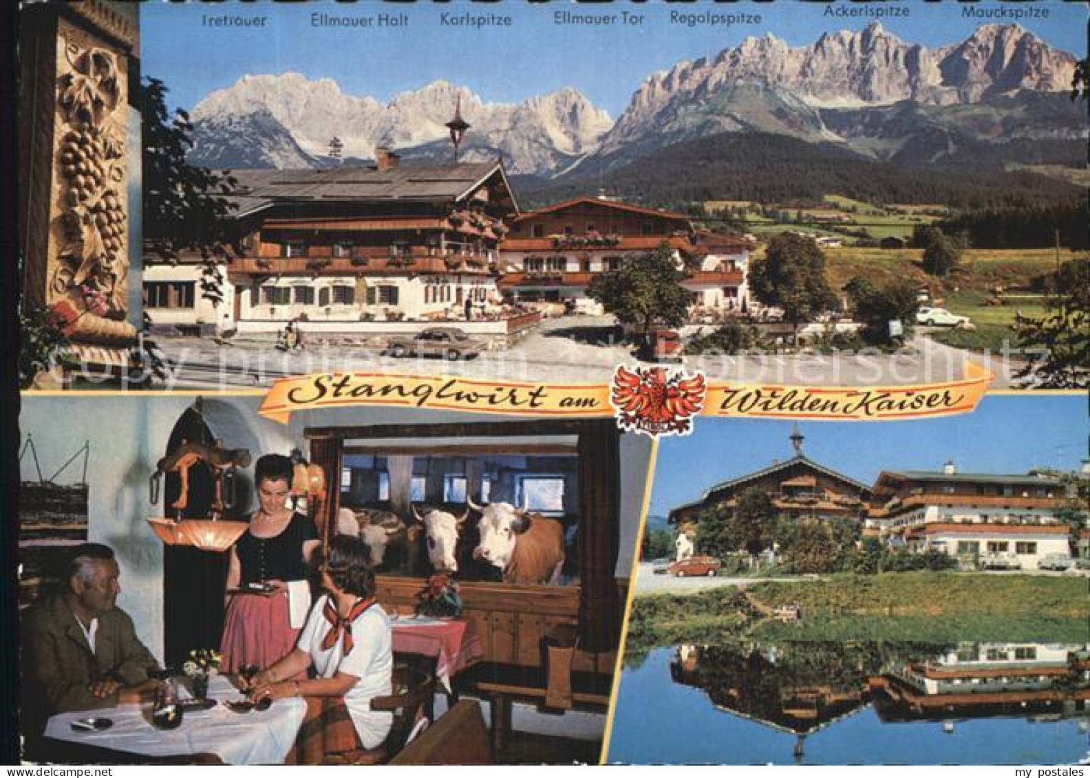 72582357 Going Wilden Kaiser Tirol Stanglwirt Gaststube Glasvitrine Zum Kuhstall - Autres & Non Classés