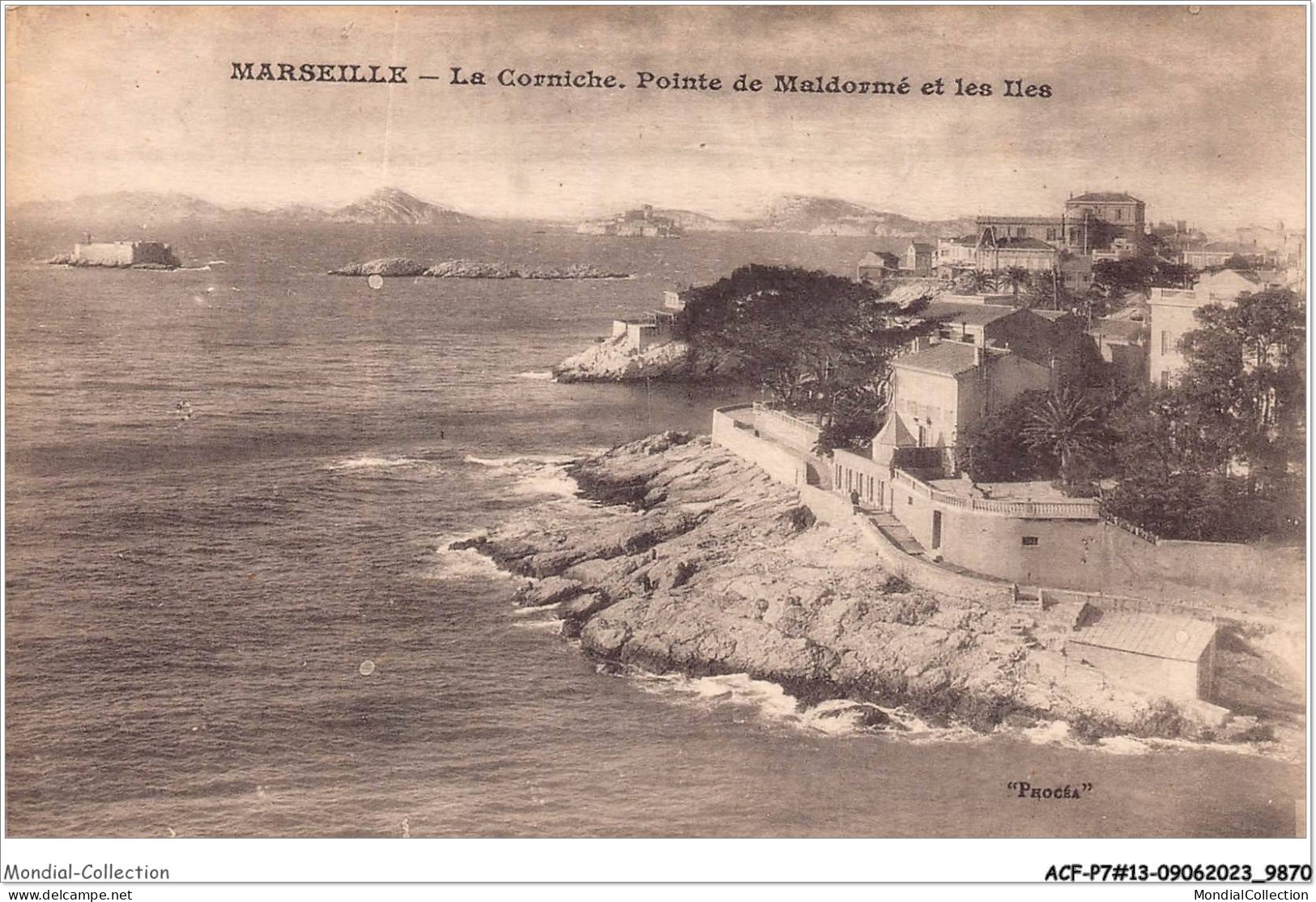 ACFP7-13-0653 - MARSEILLE - La Corniche  - Endoume, Roucas, Corniche, Spiaggia