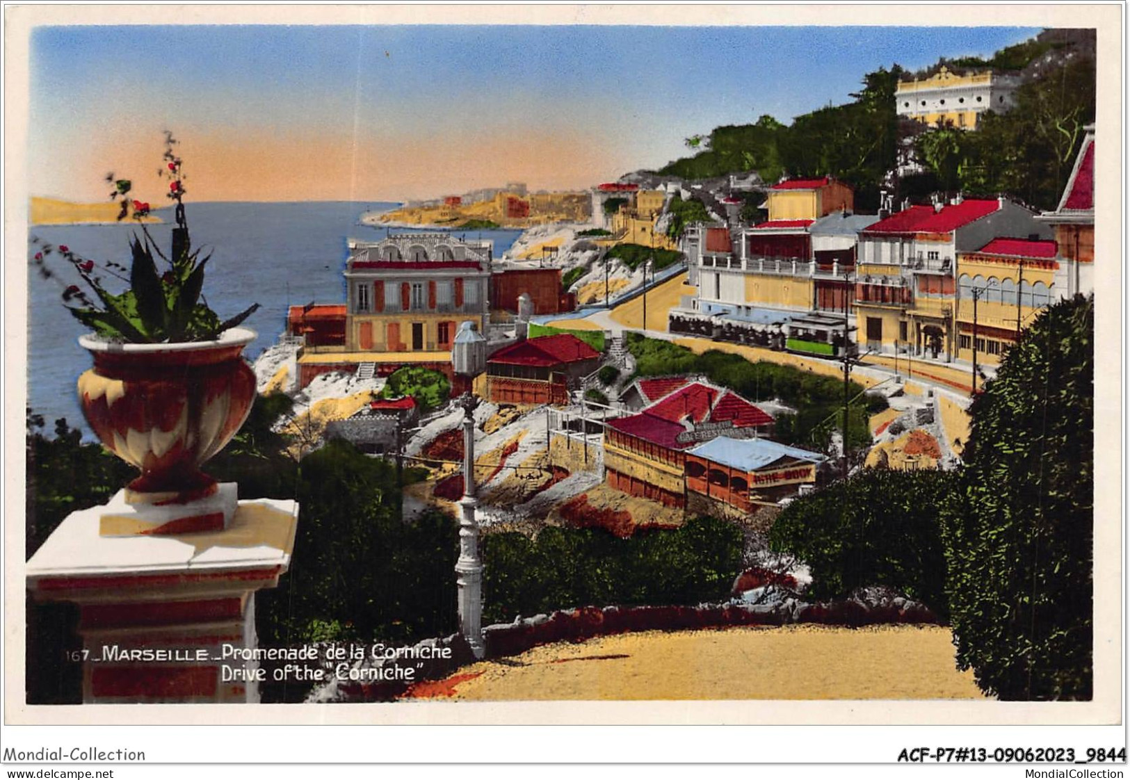 ACFP7-13-0640 - MARSEILLE - La Promenade De La Corniche  - Endoume, Roucas, Corniche, Stranden