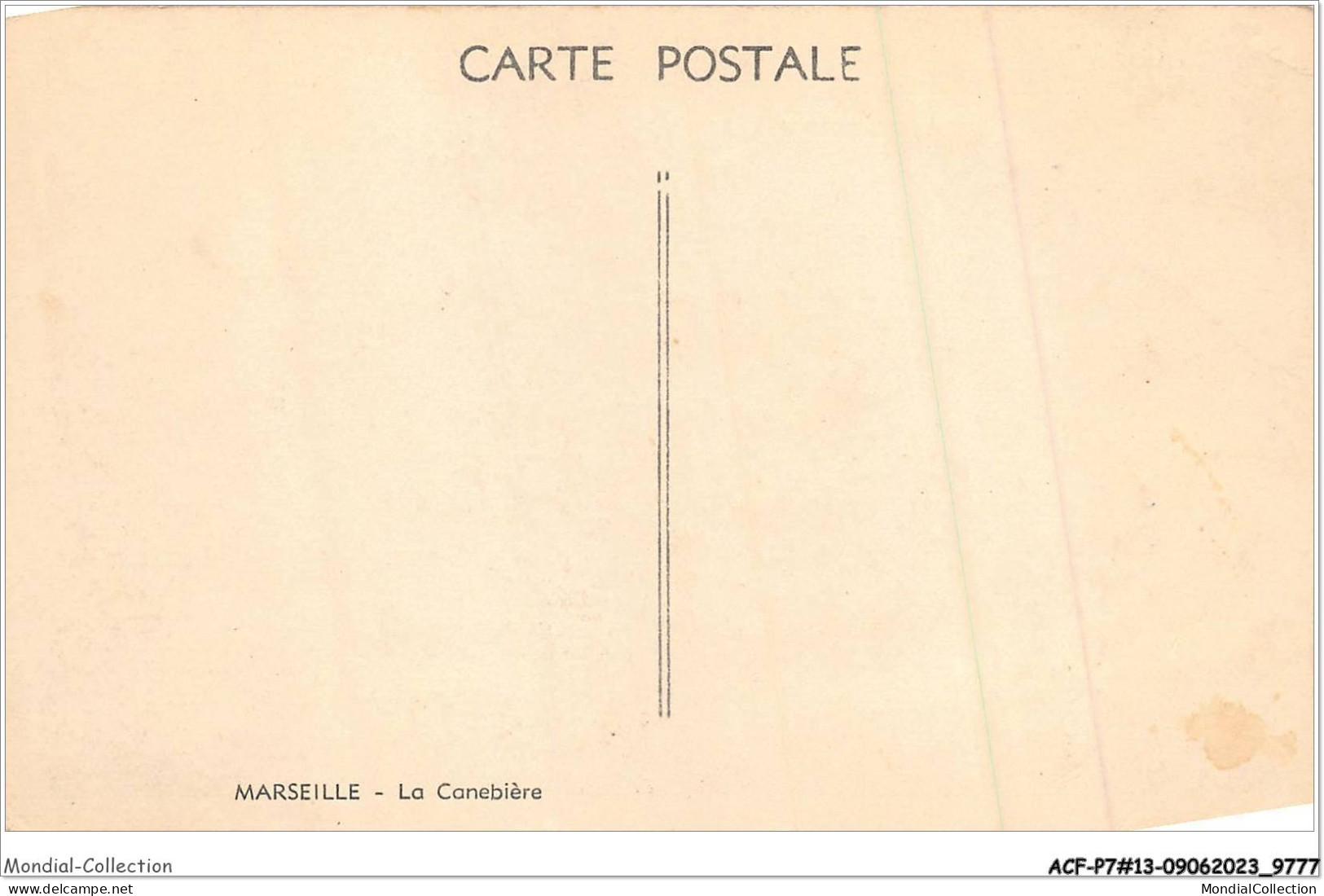 ACFP7-13-0606 - MARSEILLE - La Cannebiere - Canebière, Centre Ville