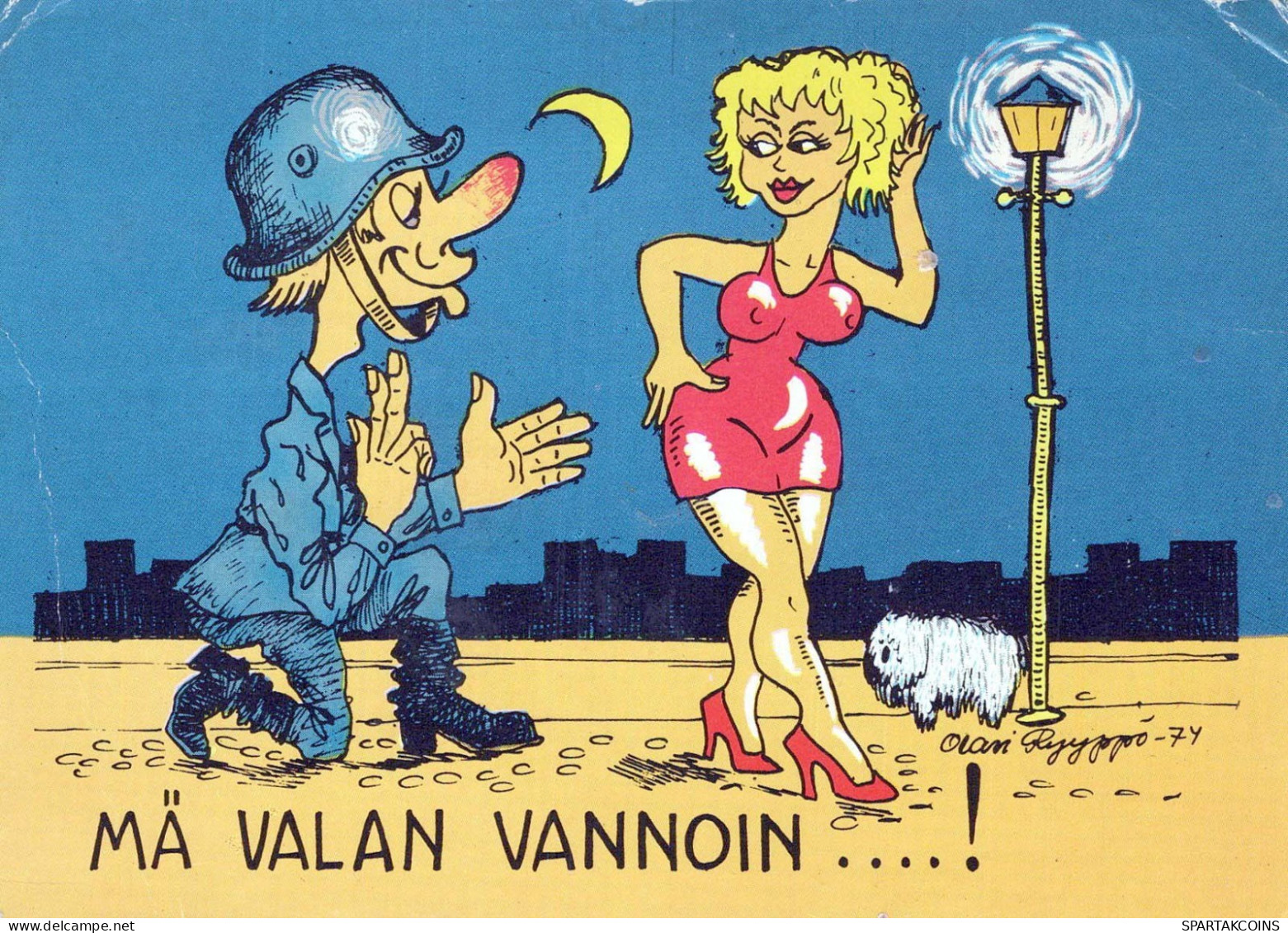 SOLDAT HUMOR Militaria Vintage Ansichtskarte Postkarte CPSM #PBV892.A - Humoristiques