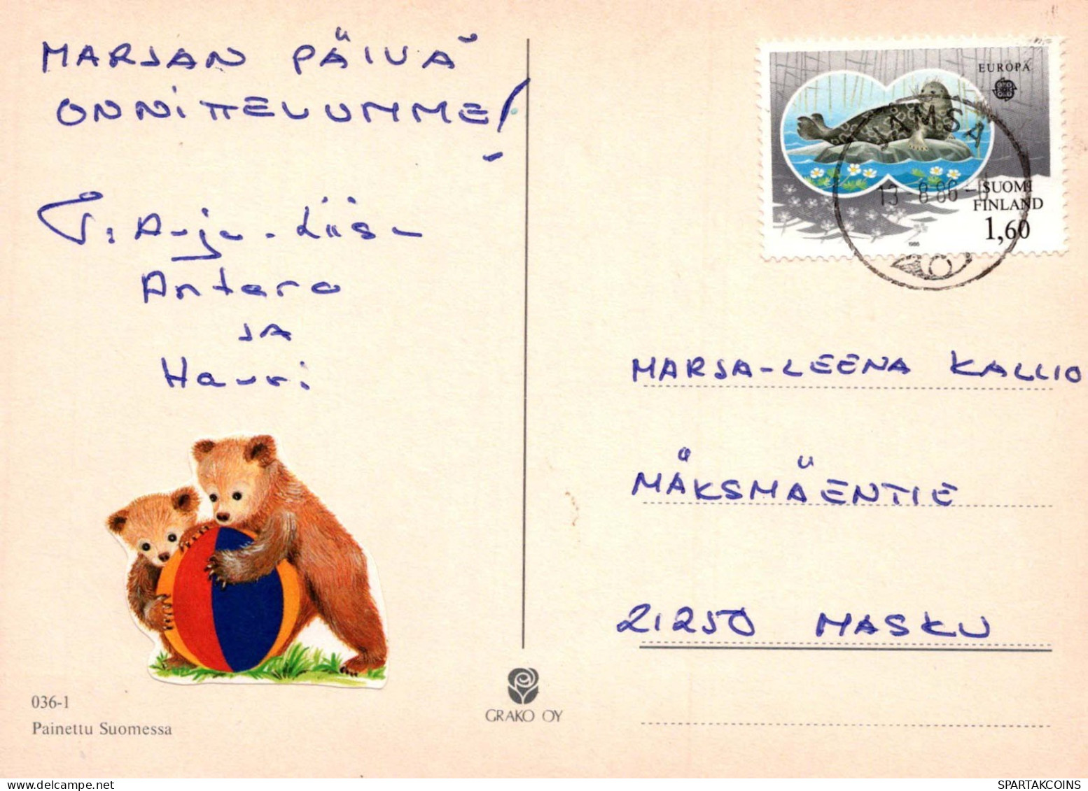 HUMOR DIBUJOS ANIMADOS Vintage Tarjeta Postal CPSM #PBV754.A - Humour