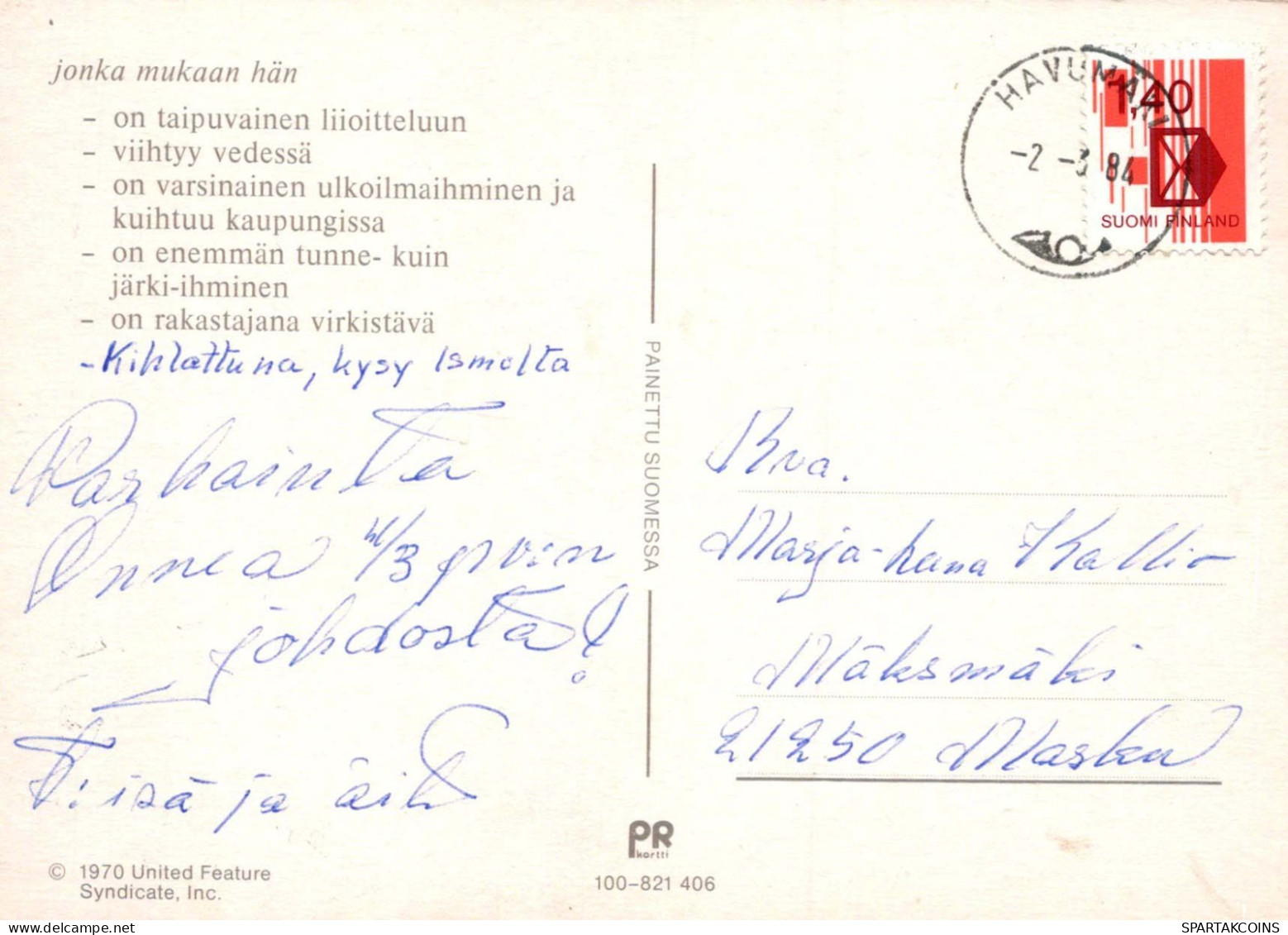 NIÑOS HUMOR Vintage Tarjeta Postal CPSM #PBV394.A - Humorvolle Karten