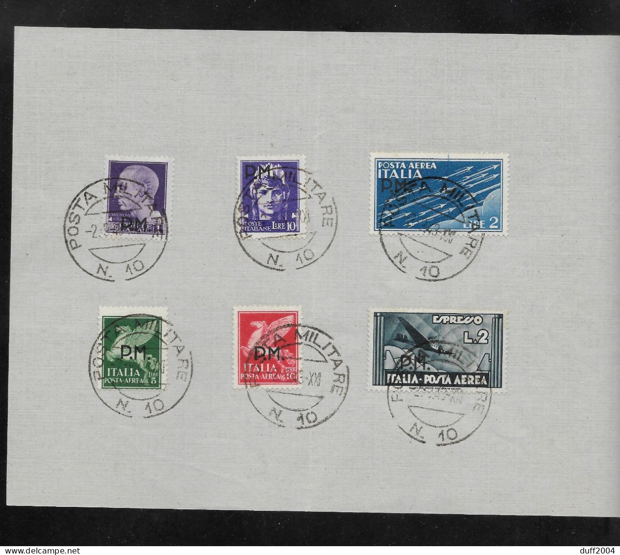 1942 - SERIE COMPLETA DI N. 20 FRANBOLLI - BOLLI P.M.N.93 E P.M. N.10 - Military Mail (PM)
