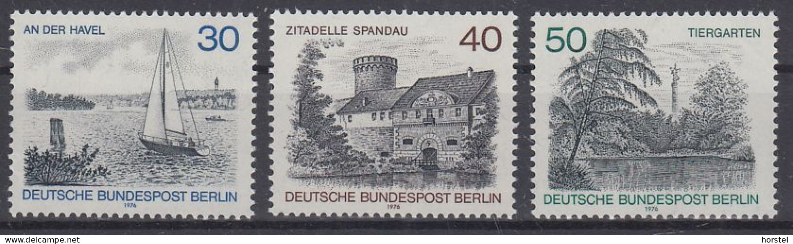 Berlin Mi.Nr.529-531 Berlin-Ansichten - Havel - Spandau Zitadelle - Tiergarten - Unused Stamps
