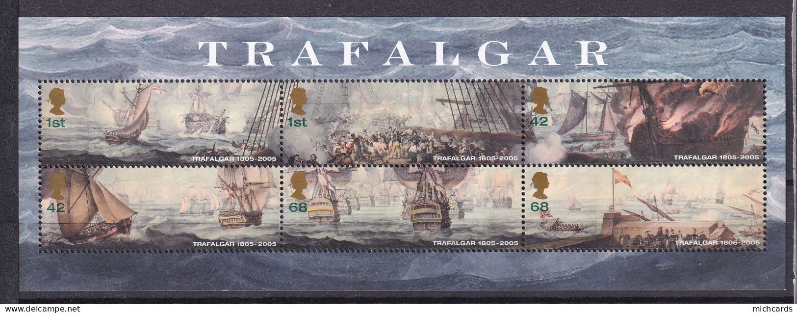 191 GRANDE BRETAGNE 2005 - Y&T BF 35 - Bataille De Trafalgar - Neuf ** (MNH) Sans Charniere - Neufs