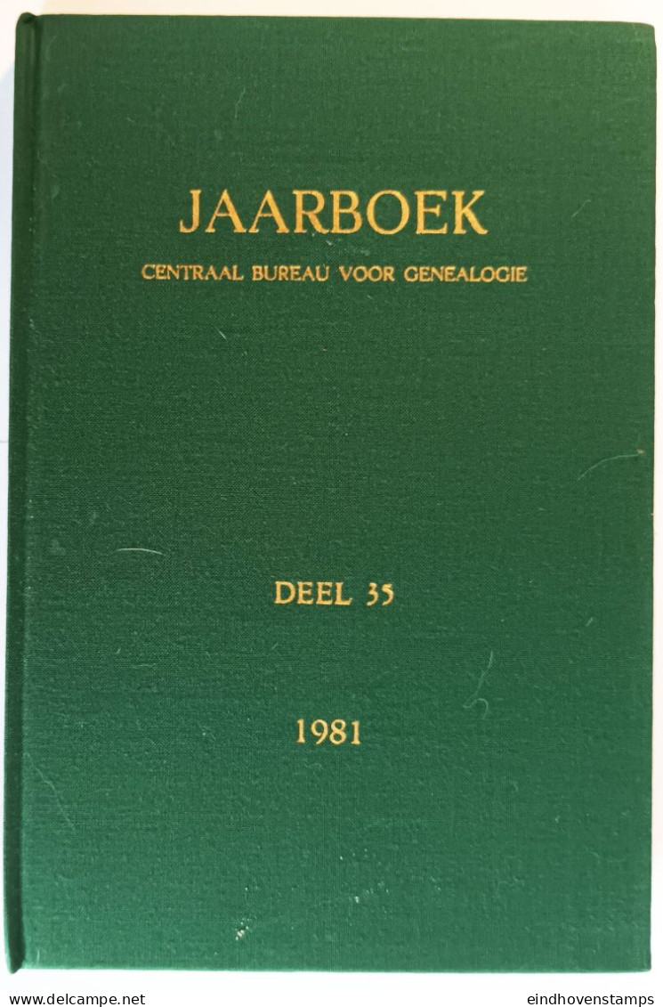 Jaarboek 1981 Centraal Bureau Voor Genealogie, Deel 35 - Autres & Non Classés