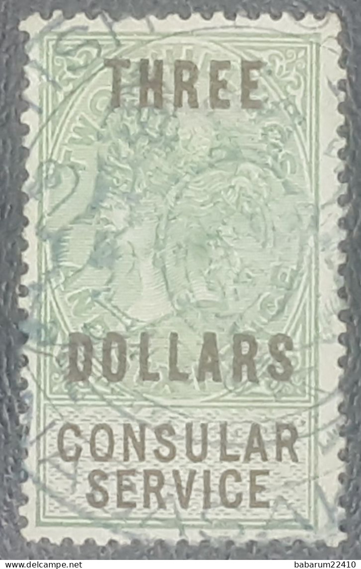 Consular Service Pour L ’Asie 1887 - Revenue Stamps