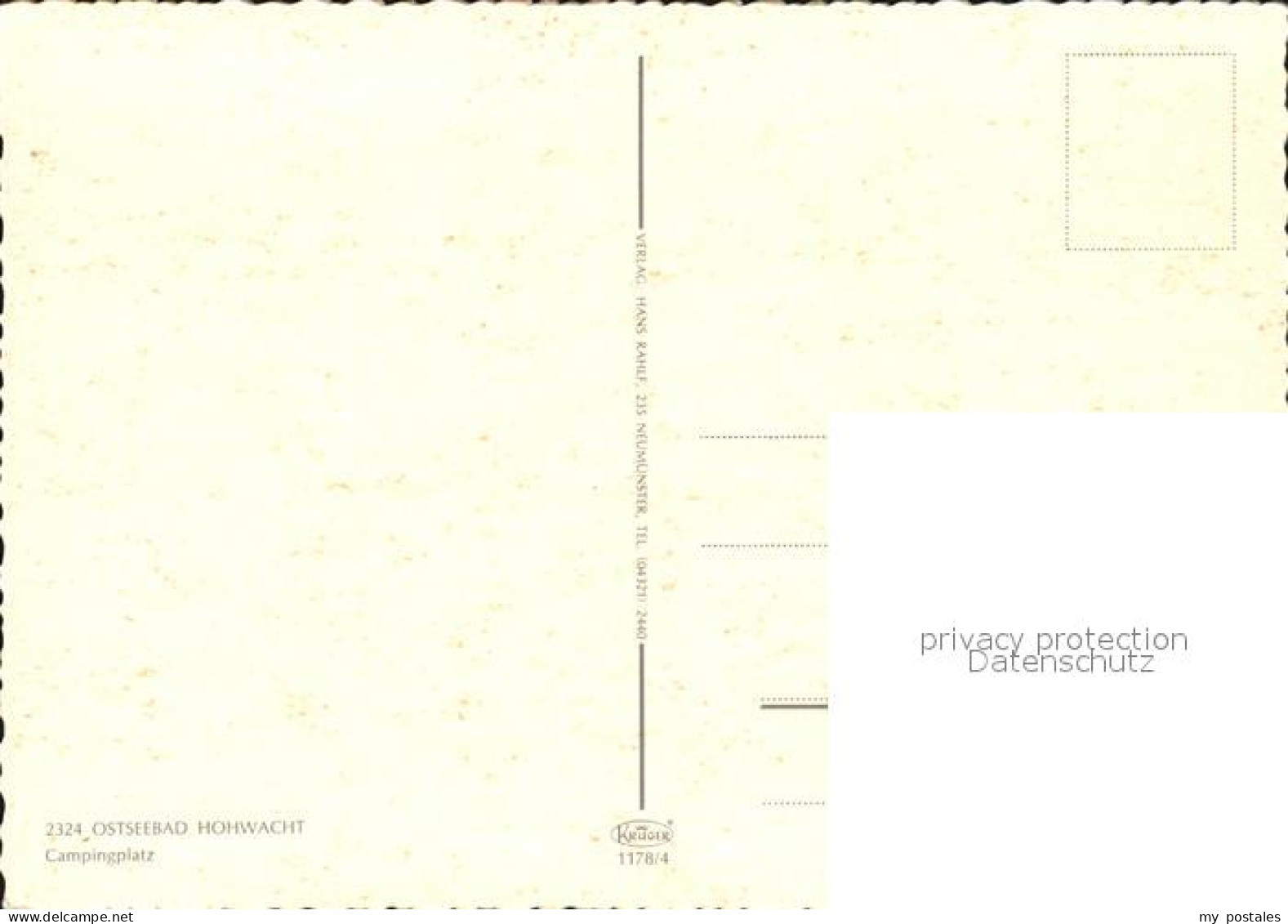 72582056 Hohwacht Ostseebad Campingplatz Hassberg - Autres & Non Classés