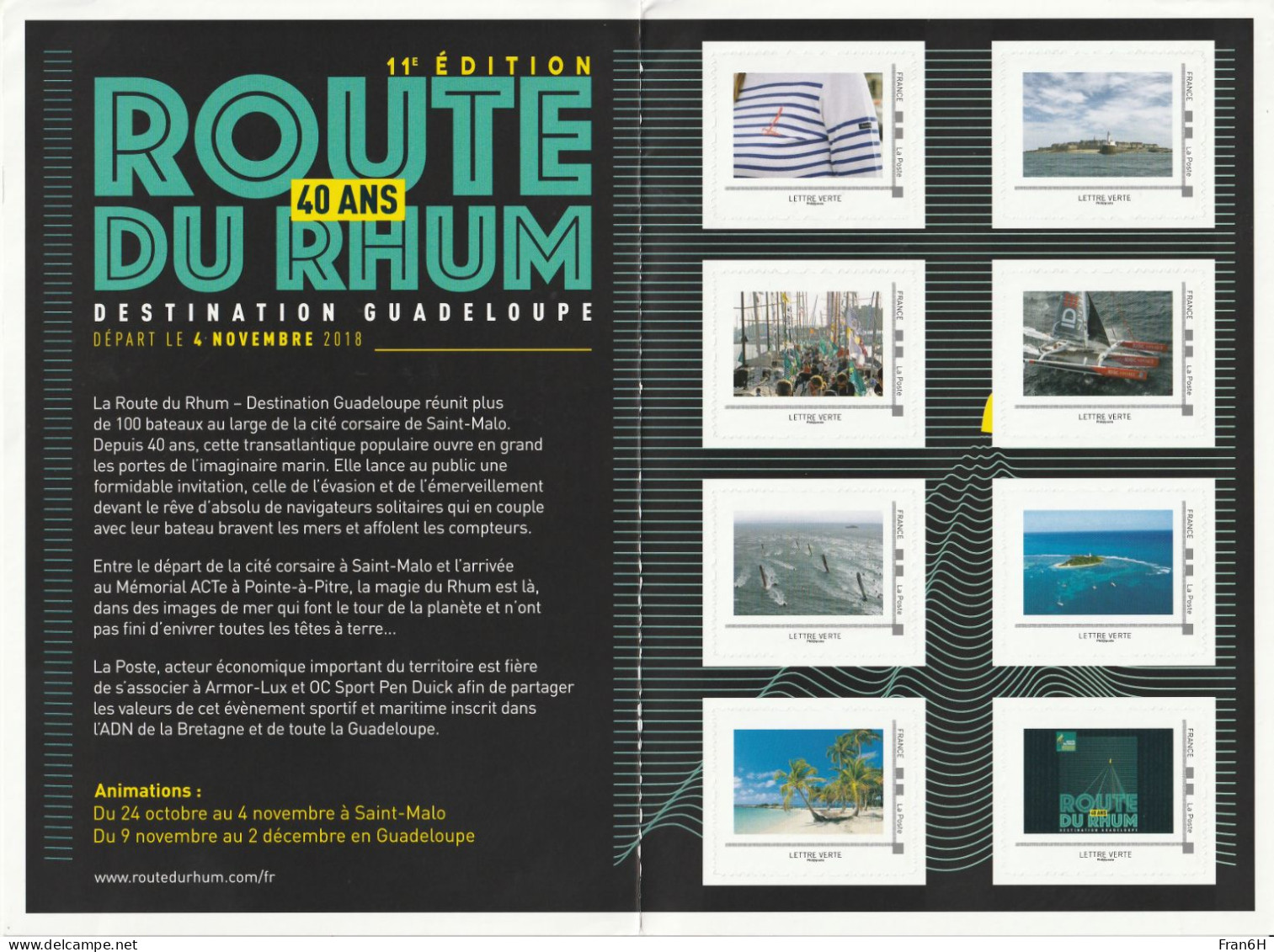 Collector 2018 - Route Du Rhum - 10 Timbres VP - Neuf - Autoadhesif - Autocollant - Collectors