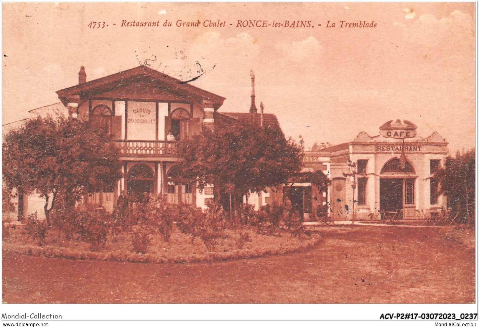 ACVP2-17-0120 - LA TREMBLADE - RONCE-LES-BAINS - Restaurant Du Grand Chalet - La Tremblade