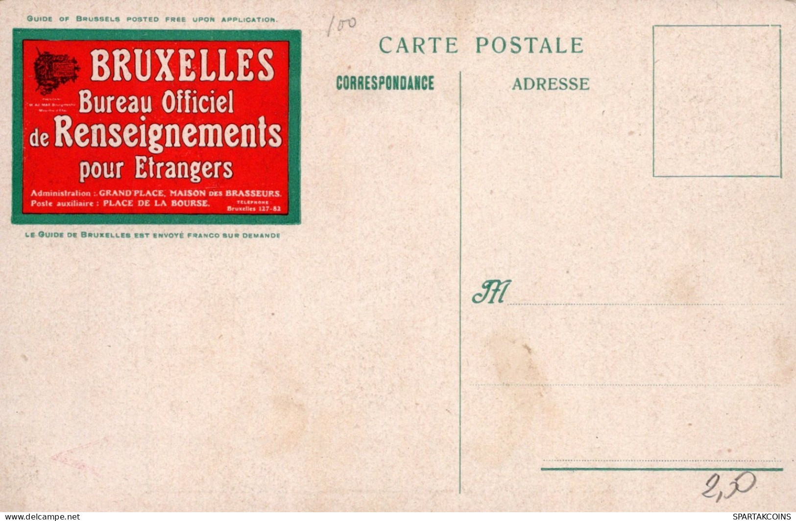 BELGIO BRUXELLES Cartolina CPA #PAD688.A - Bruxelles-ville