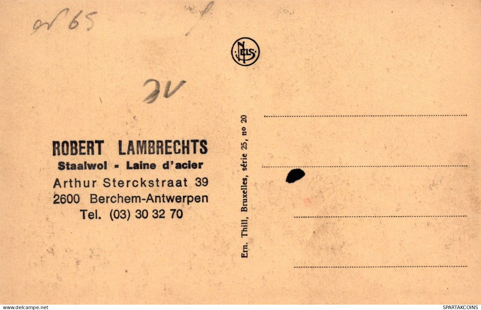 BELGIO ANTWERPEN Cartolina CPA Unposted #PAD308.A - Antwerpen