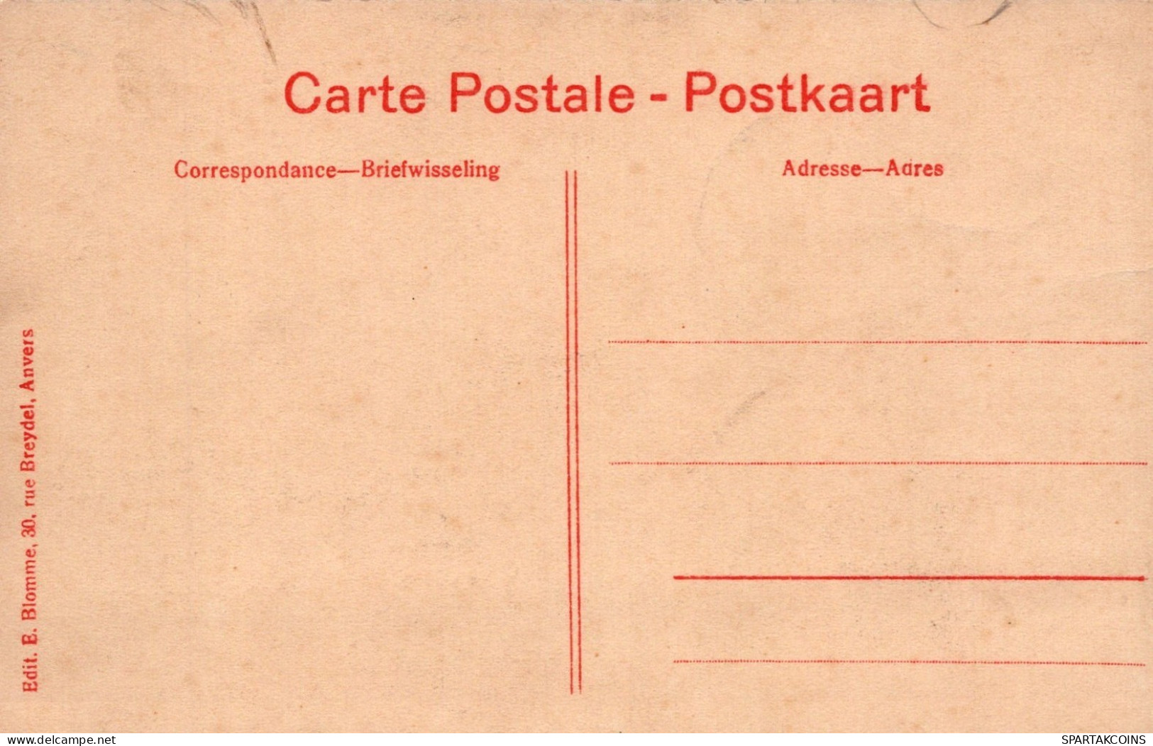 BELGIEN ANTWERPEN Postkarte CPA Unposted #PAD255.A - Antwerpen