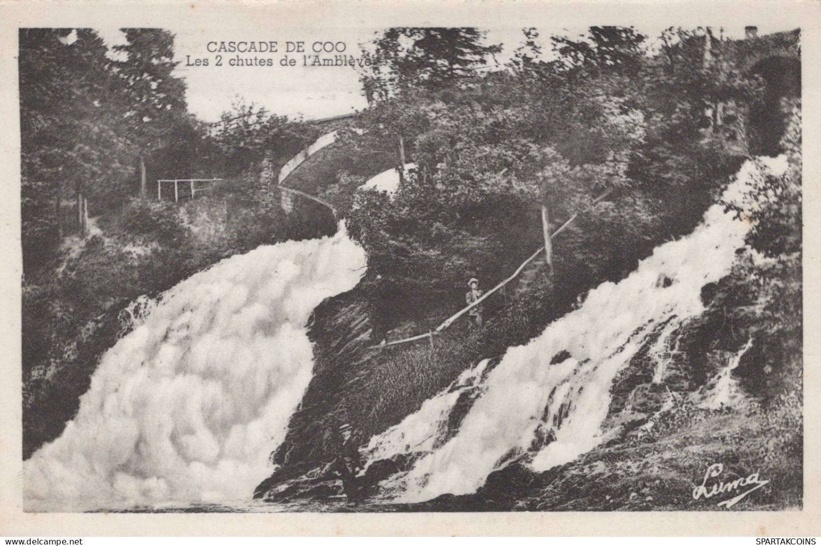 BELGIO COO WATERFALL Provincia Di Liegi Cartolina CPA Unposted #PAD198.A - Stavelot