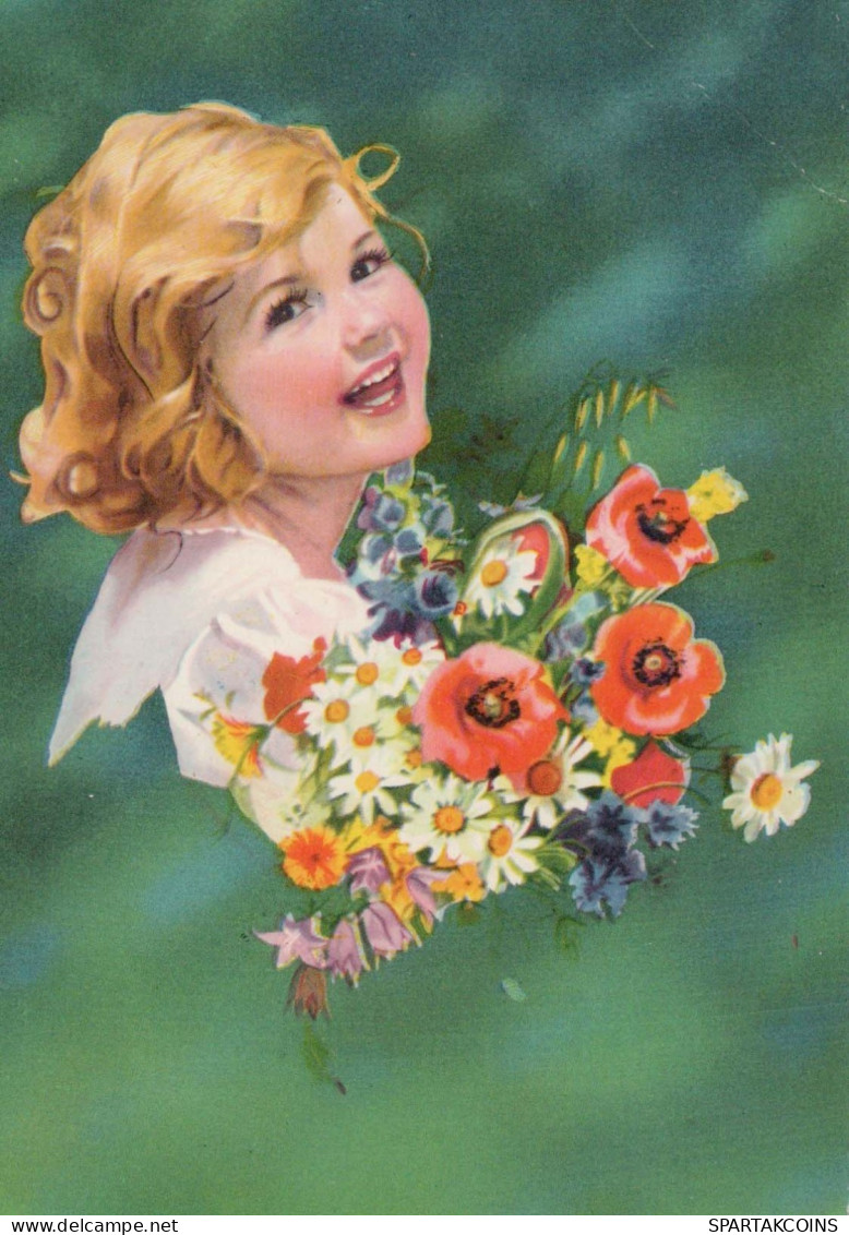 KINDER Portrait Vintage Ansichtskarte Postkarte CPSMPF #PKG853.A - Portretten