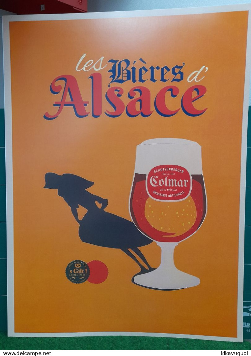 BIERE ALSACE COLMAR - AFFICHE POSTER - Alcolici