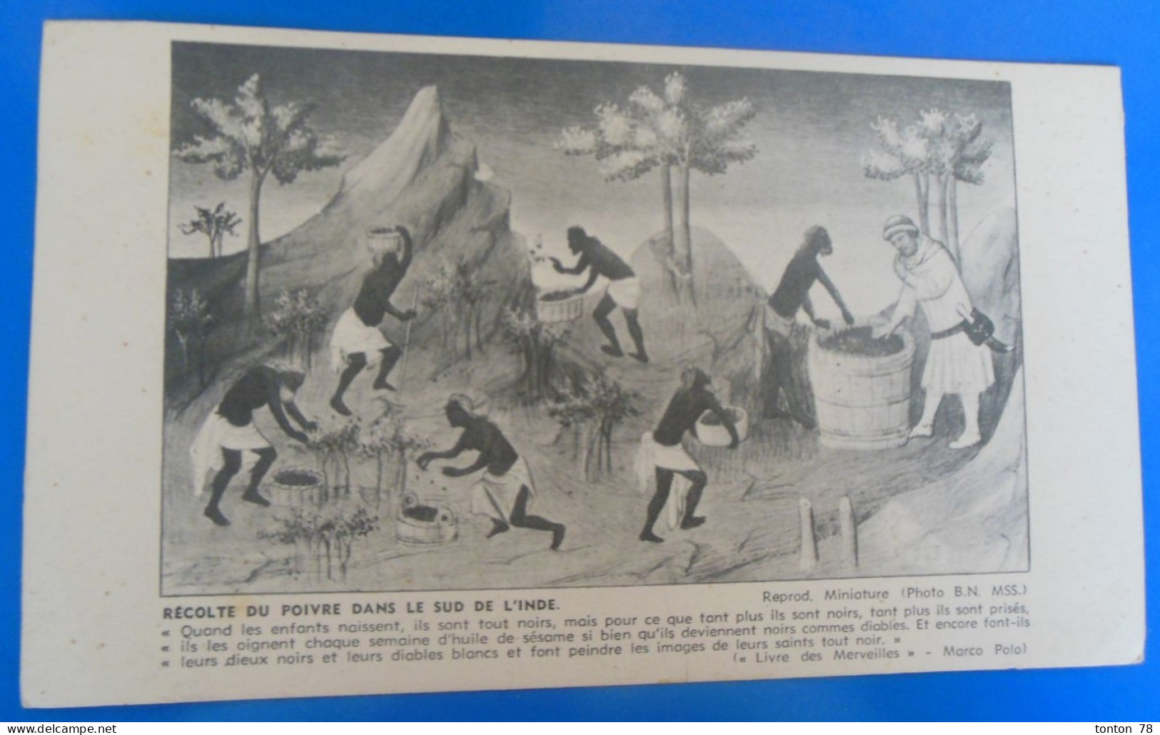 TIMBRE SUR CARTE -  IMPRIME  -  REPUBLIQUE FRANCAISE DANS L' INDE  -  RECTO VERSO   -  1954  -  CARTE PUBLICITAIRE - Covers & Documents