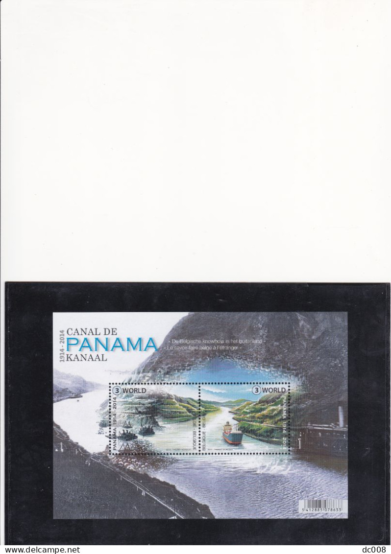 COB BL217 100 Jaar Panamakanaal-Centenaire Du Canal Panama-2014-MNH-postfris-neuf - 2002-… (€)