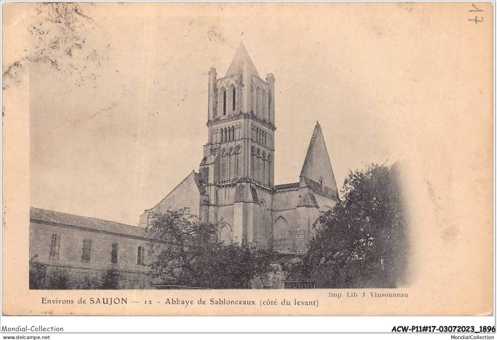 ACWP11-17-0956 - ENVIRONS DE  SAUJON - Abbaye De Sablonceaux - Saujon