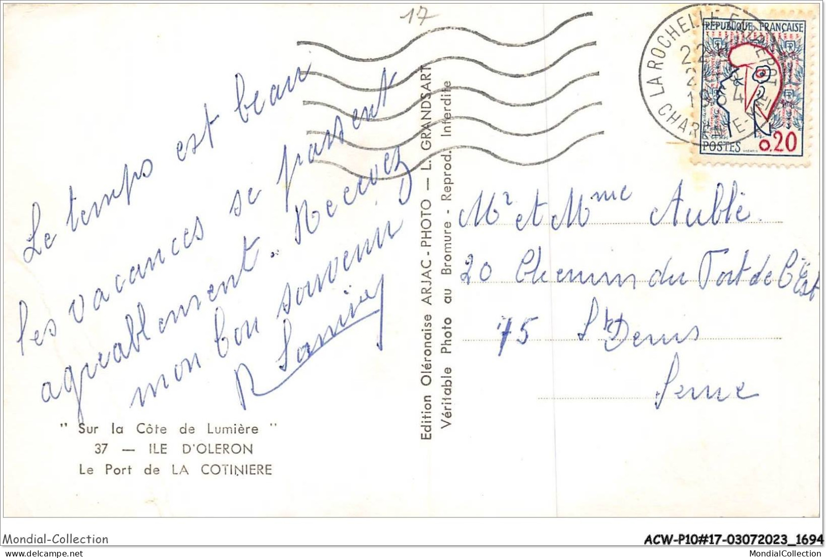 ACWP10-17-0853 - ILE D'OLERON - Le Port De La Cotinière  - Ile D'Oléron