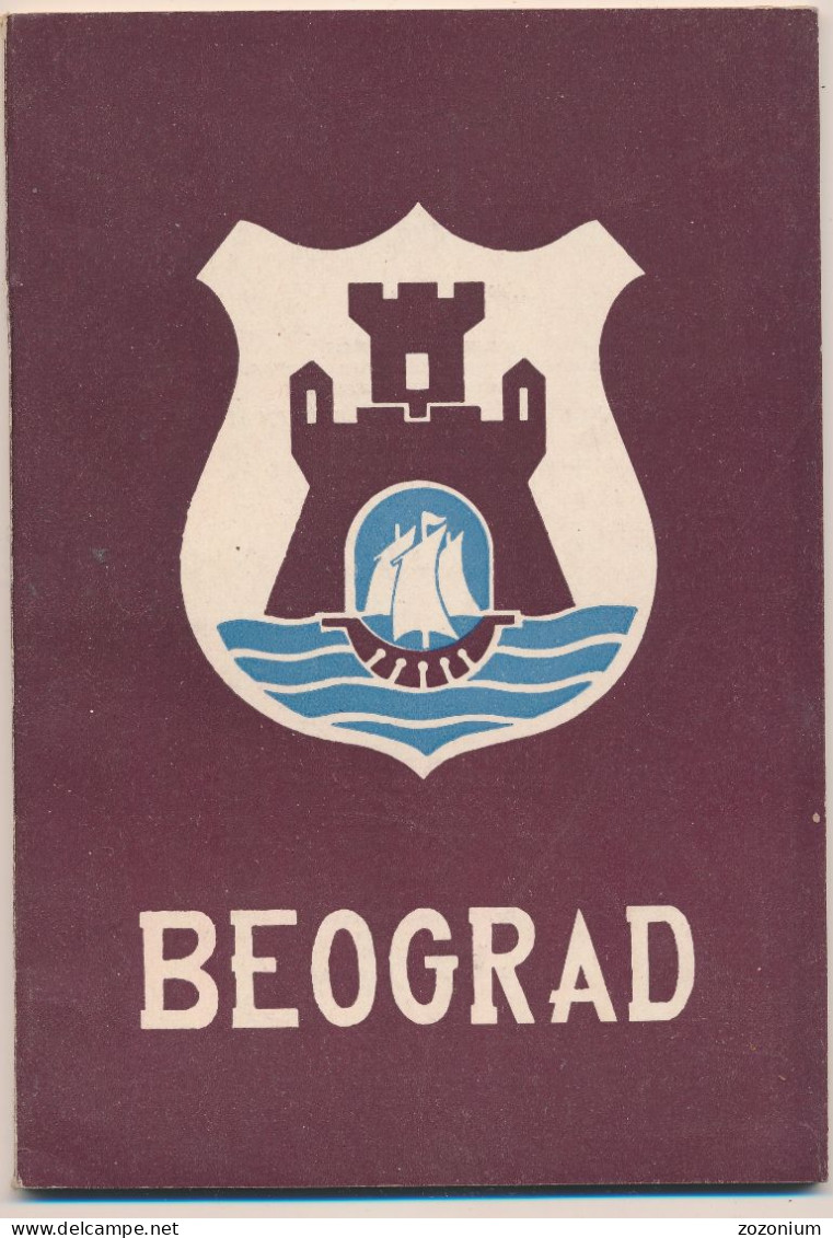 1950s Beograd, Serbia, Yugoslavia Vintage Turistic Brochure Old Prospect - Tourism Brochures