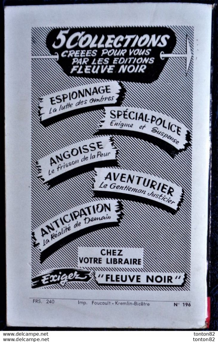 Frédéric Charles ( Frédéric Dard ) - Brigade De La Peur -  FN. Esp N° 196 - (  E.O. 1959 ) . - Fleuve Noir