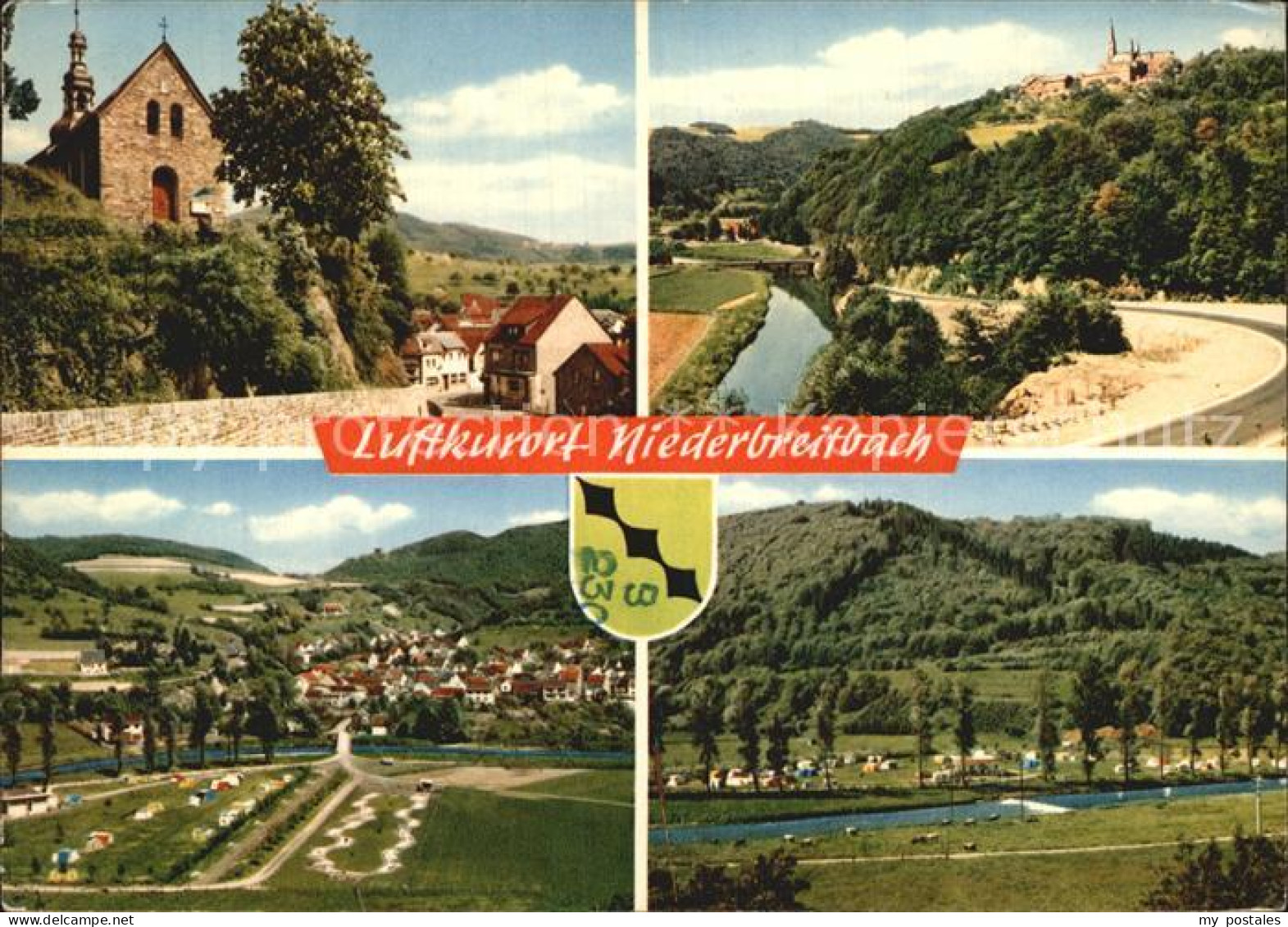 72581783 Niederbreitbach Fliegeraufnahme Camping Flusspartie Niederbreitbach - Autres & Non Classés