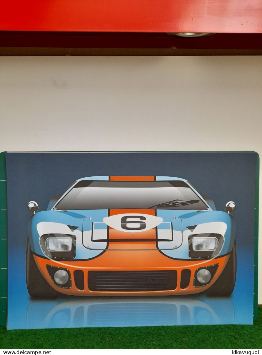 FORD GT 40 - FACE - AFFICHE POSTER - Automobili