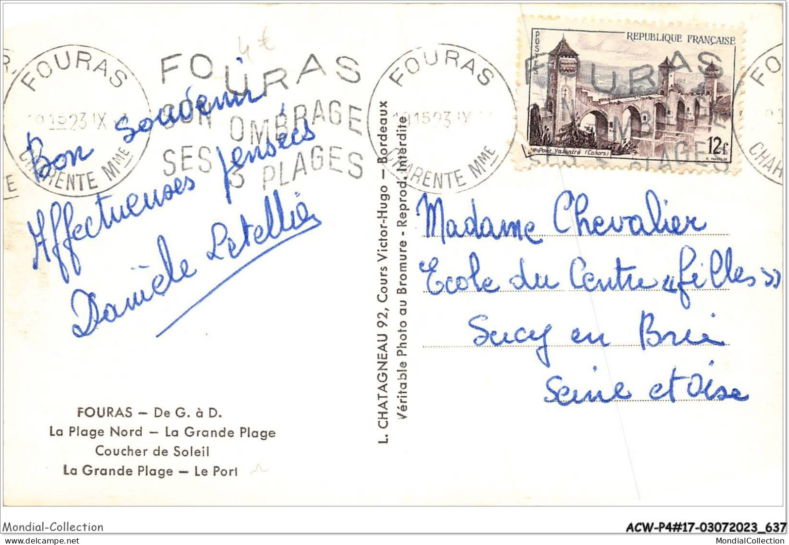 ACWP4-17-0321 - FOURAS - Souvenir  - Fouras-les-Bains