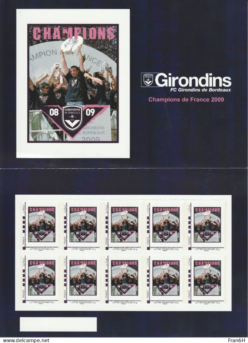 Collector - FC Girondins De Bordeaux - 10 TVP - Neuf - Autoadhesif - Autocollant - Collectors