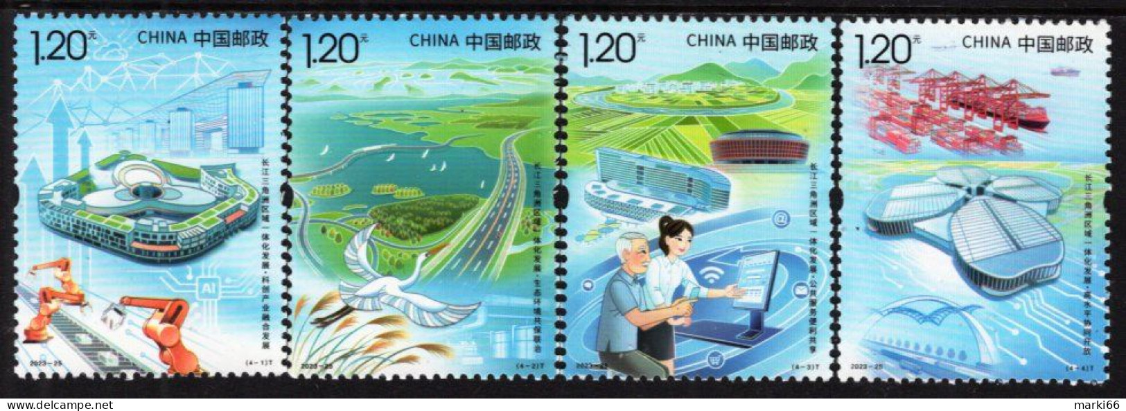 China - 2023 - Science And Technology Industries - Mint Stamp Set - Neufs