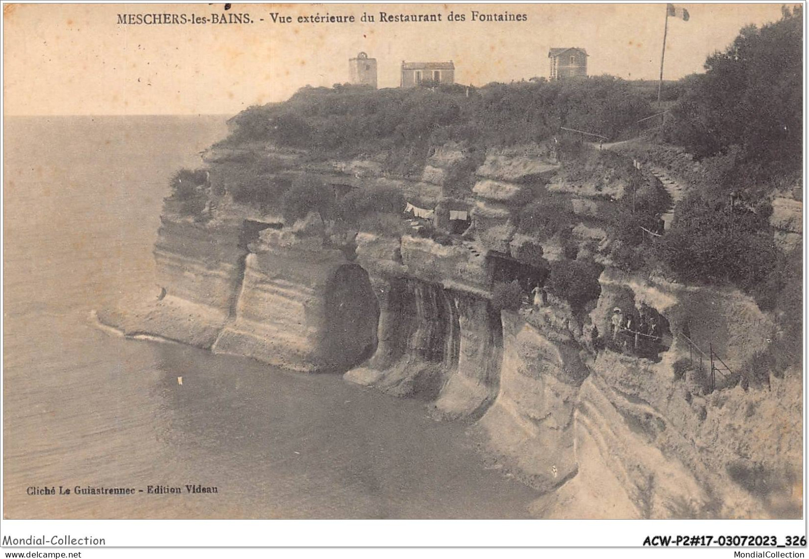 ACWP2-17-0165 - MESCHERS LES BAINS - Vue Exterieure Du Restaurant Des Fontaines  - Meschers