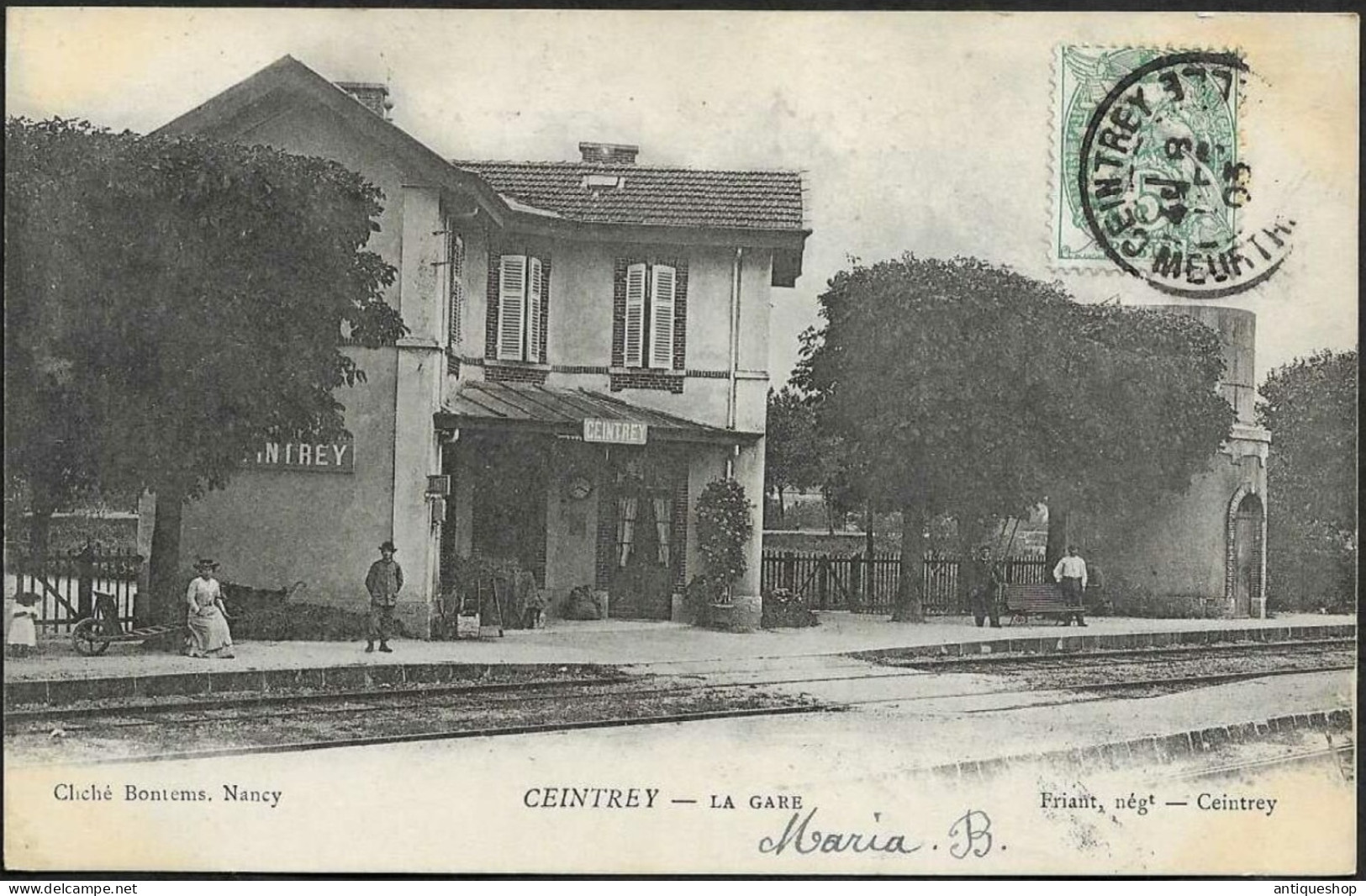 France-----Ceintrey(Railway Station)------old Postcard - Autres & Non Classés