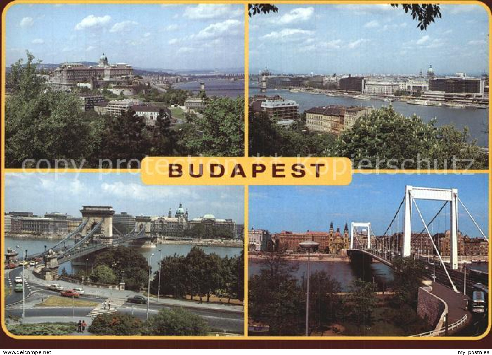 72581362 Budapest Gesamtansicht Bruecken Schlossberg Budapest - Hongrie
