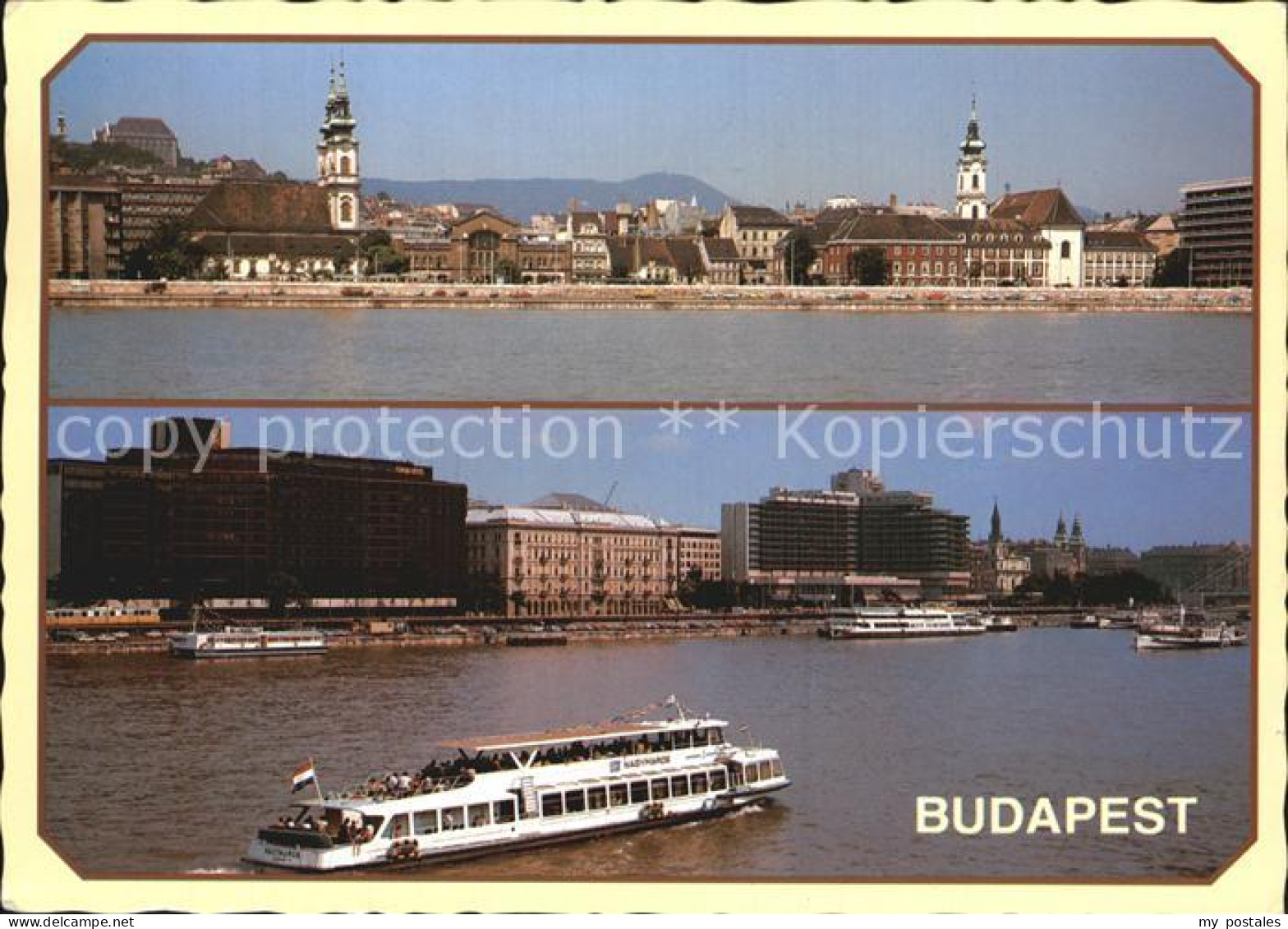 72581359 Budapest Donau Personenschiff Teilansicht  Budapest - Hongrie