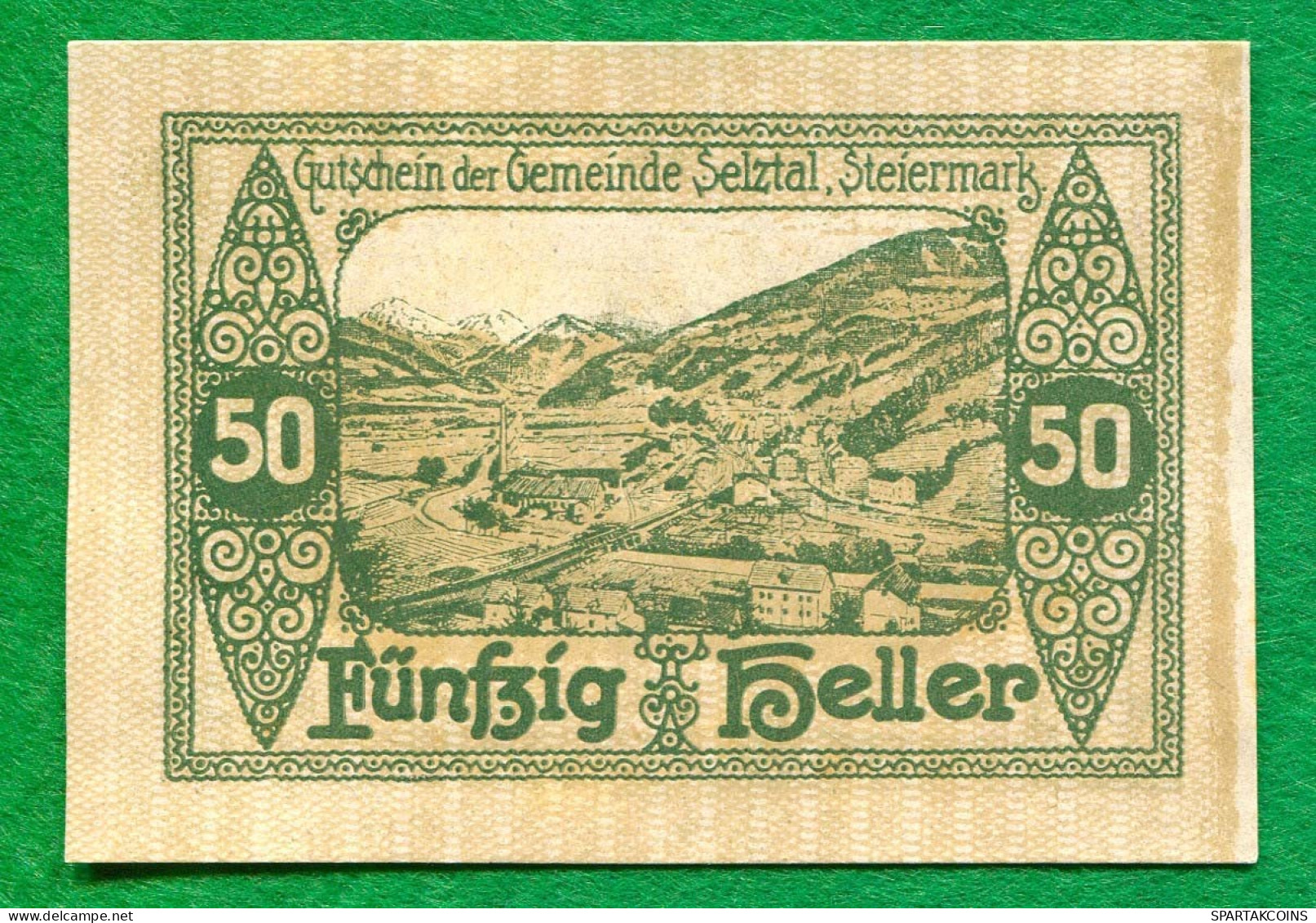 50 Heller 1920 SELZTA Österreich UNC Notgeld Papiergeld Banknote #P10511 - [11] Local Banknote Issues