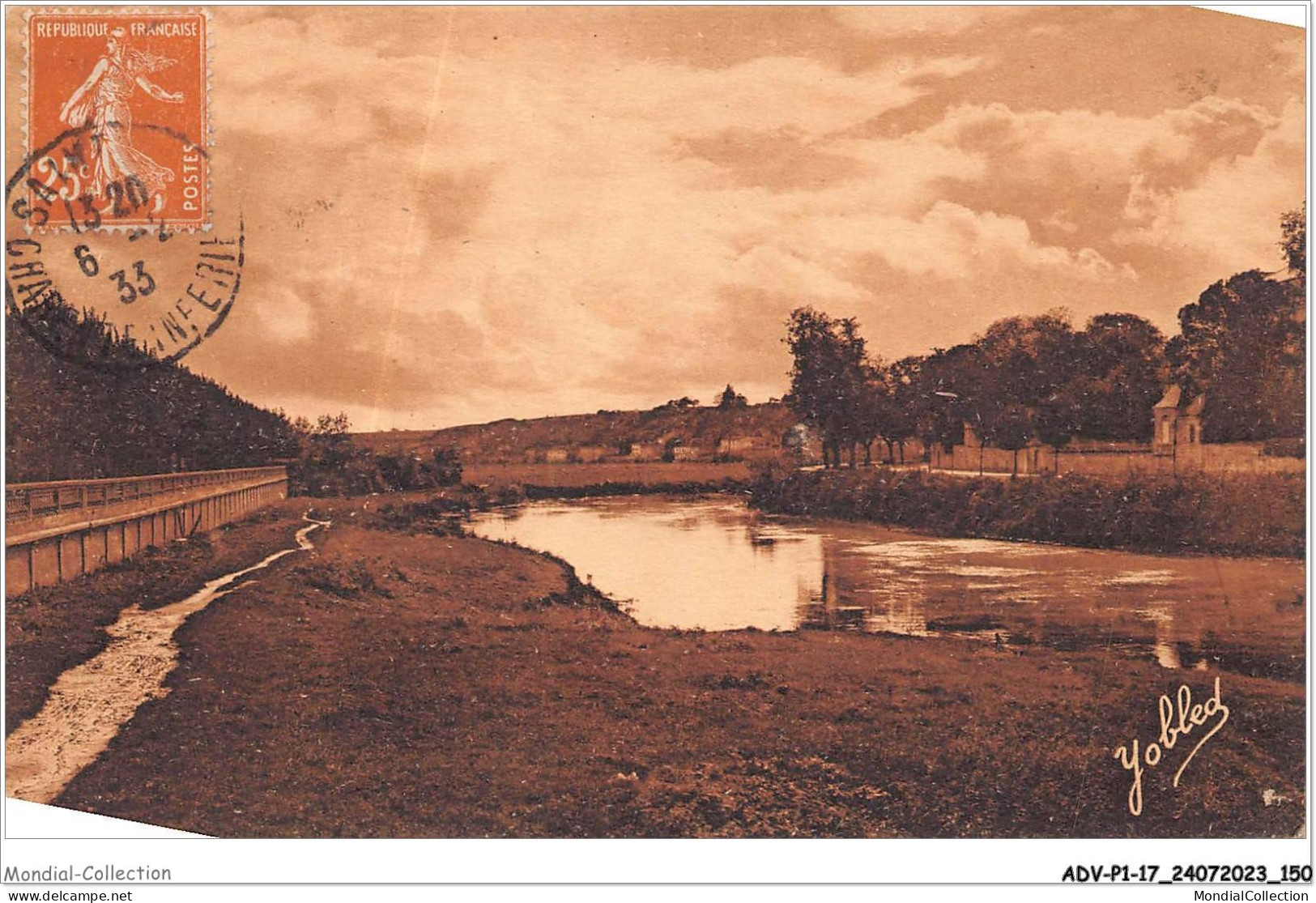 ADVP1-17-0076 - SAINTES - Charente-inférieure - Les Bords De La Charente Vers La Colline De Piraveaux  - Saintes