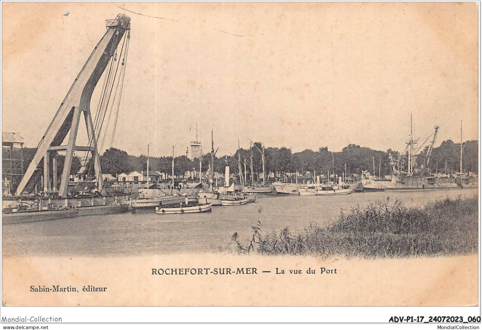 ADVP1-17-0031 - ROCHEFORT-SUR-MER - La Vue Du Port  - Rochefort