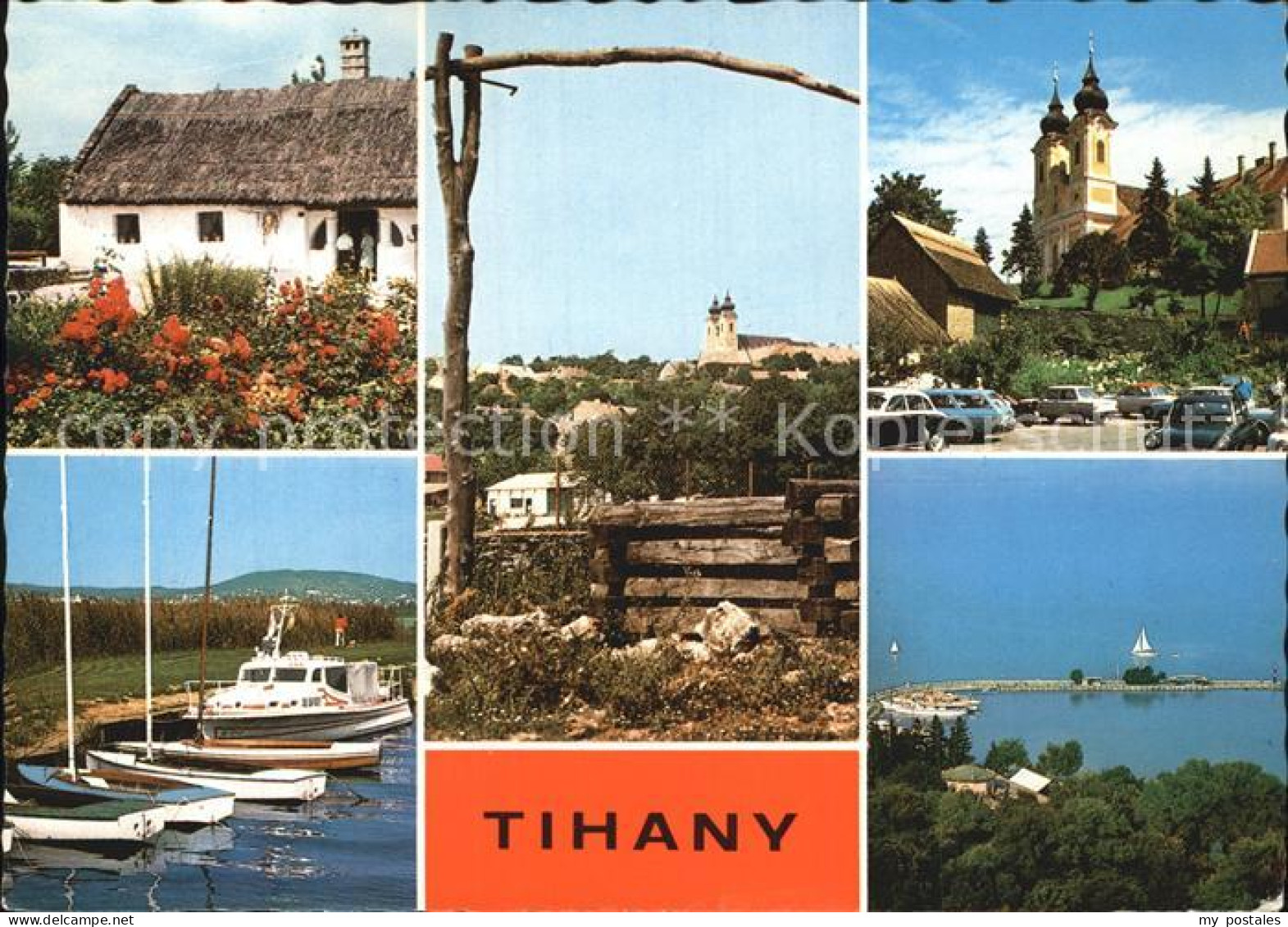 72581333 Tihany Altes Haus Hafen Panorama Kirche Ungarn - Ungarn