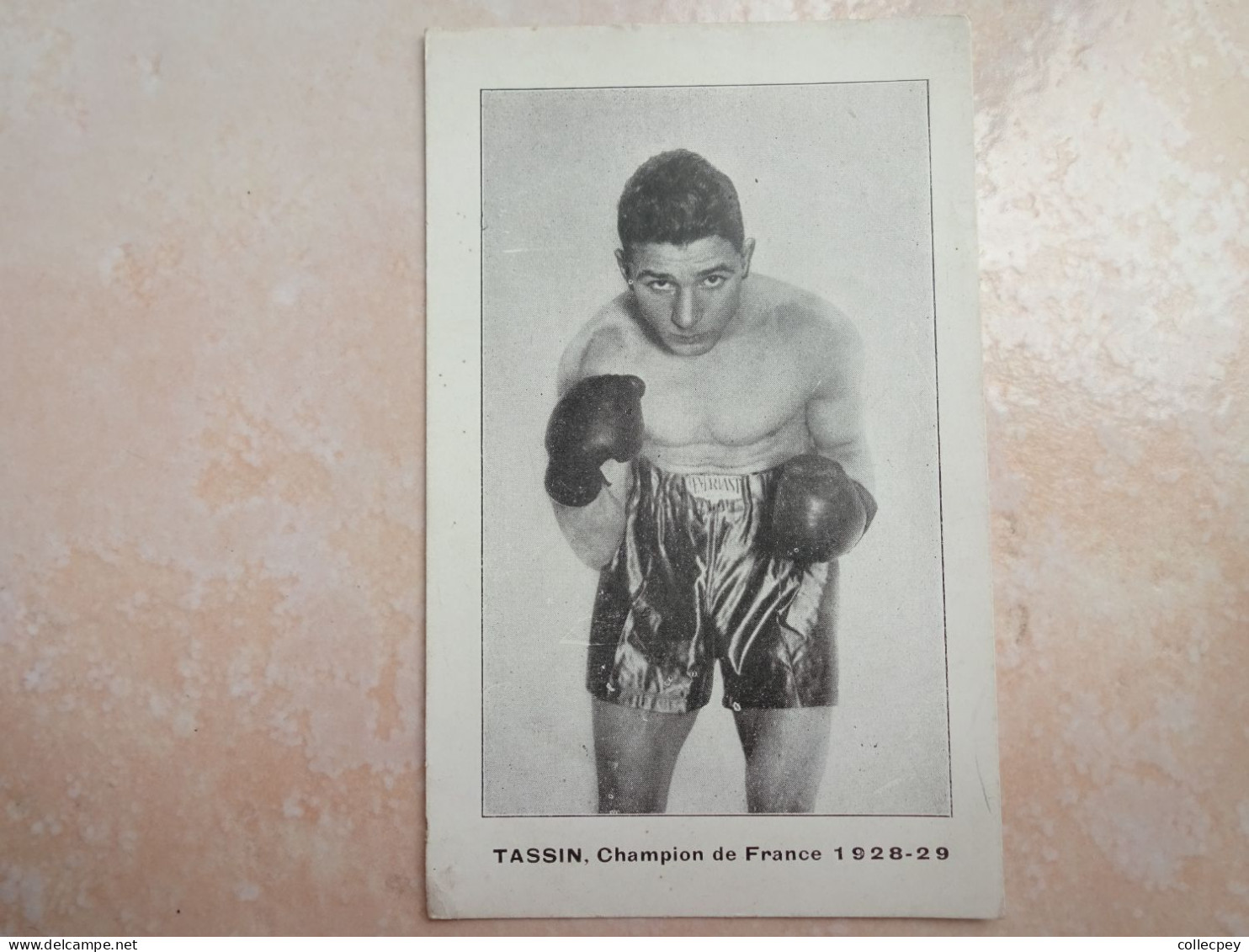 CPA BOXE BOXEUR TASSIN Champion De France 1928-29 - Boxe