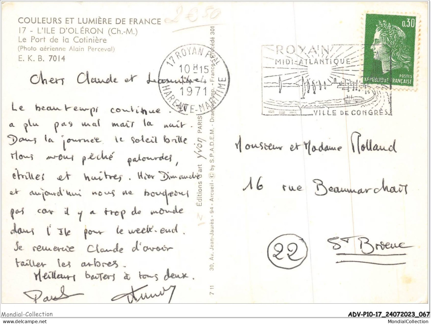 ADVP10-17-0797 - COULEURS ET LUMIERE DE FRANCE - L'ILE D'OLERON - Le Port De La Cotinière  - Ile D'Oléron