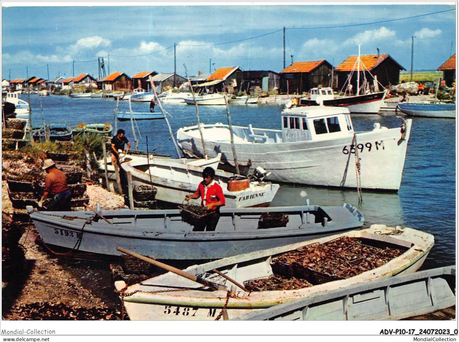 ADVP10-17-0764 - LA TREMBLADE - Le Port De Pêche - Casiers D'huitres Venant Des Parcs  - La Tremblade