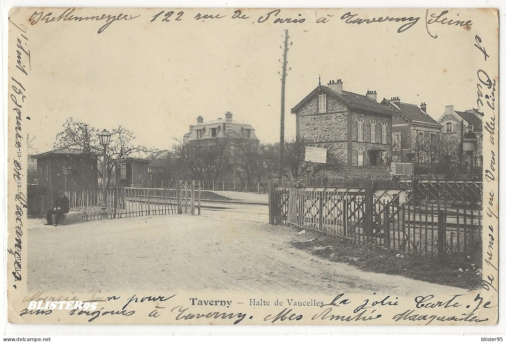 Taverny (95) Halte De Vaucelles , Envoyée En 1904 - Taverny