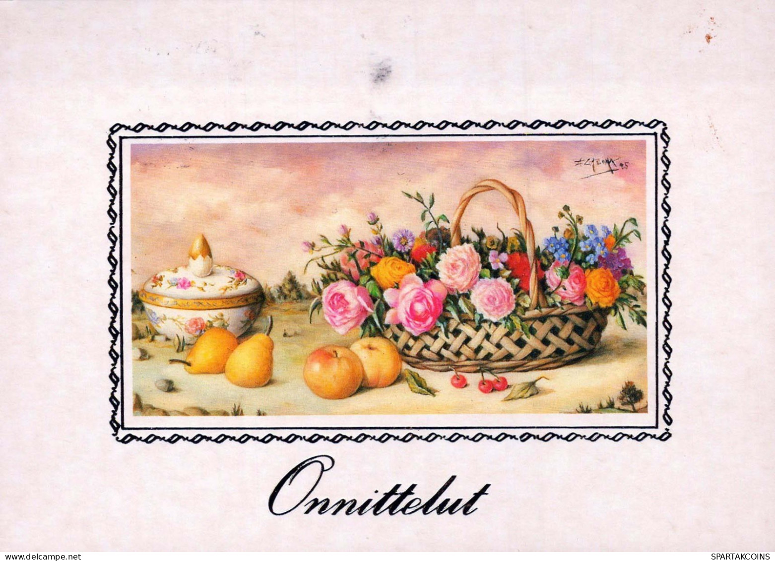 FLOWERS Vintage Postcard CPSM #PAR753.GB - Blumen
